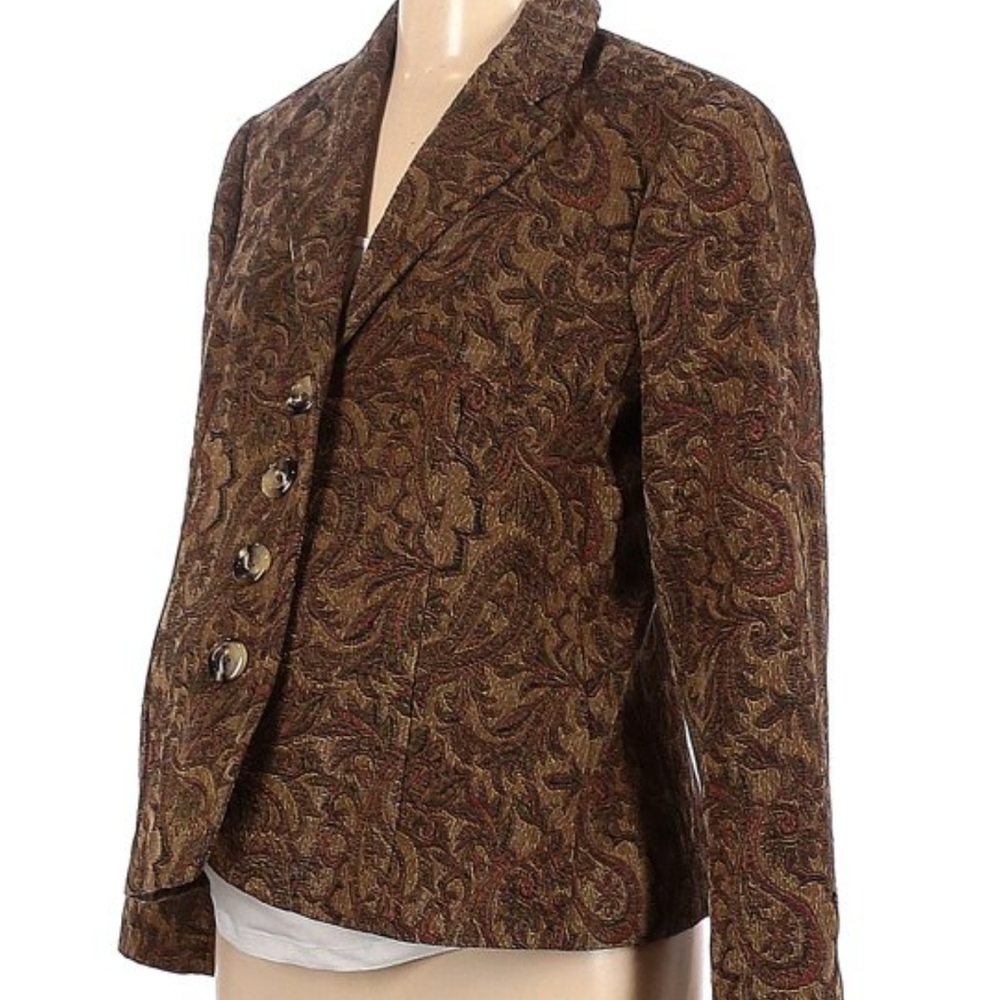 Motherhood Maternity  Vintage Pasely Print Blazer Jacket